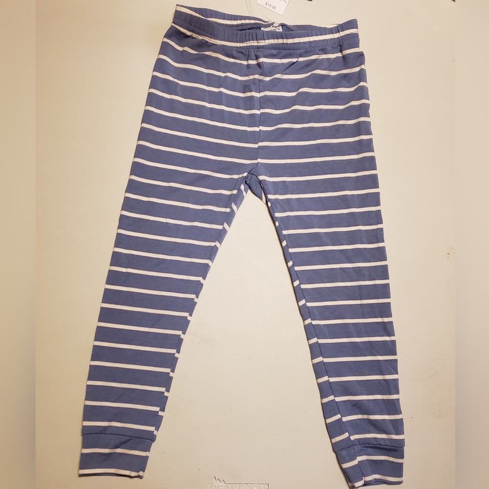 Carter's Blue and White Striped Pajama Set - Picture 3 of 6